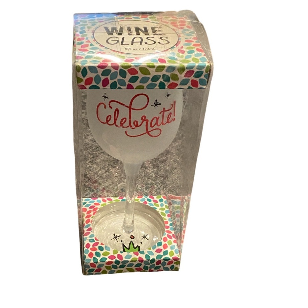 Formation Brands Celebrate Wine Glass. 16 fl oz. Made of Glass. New.